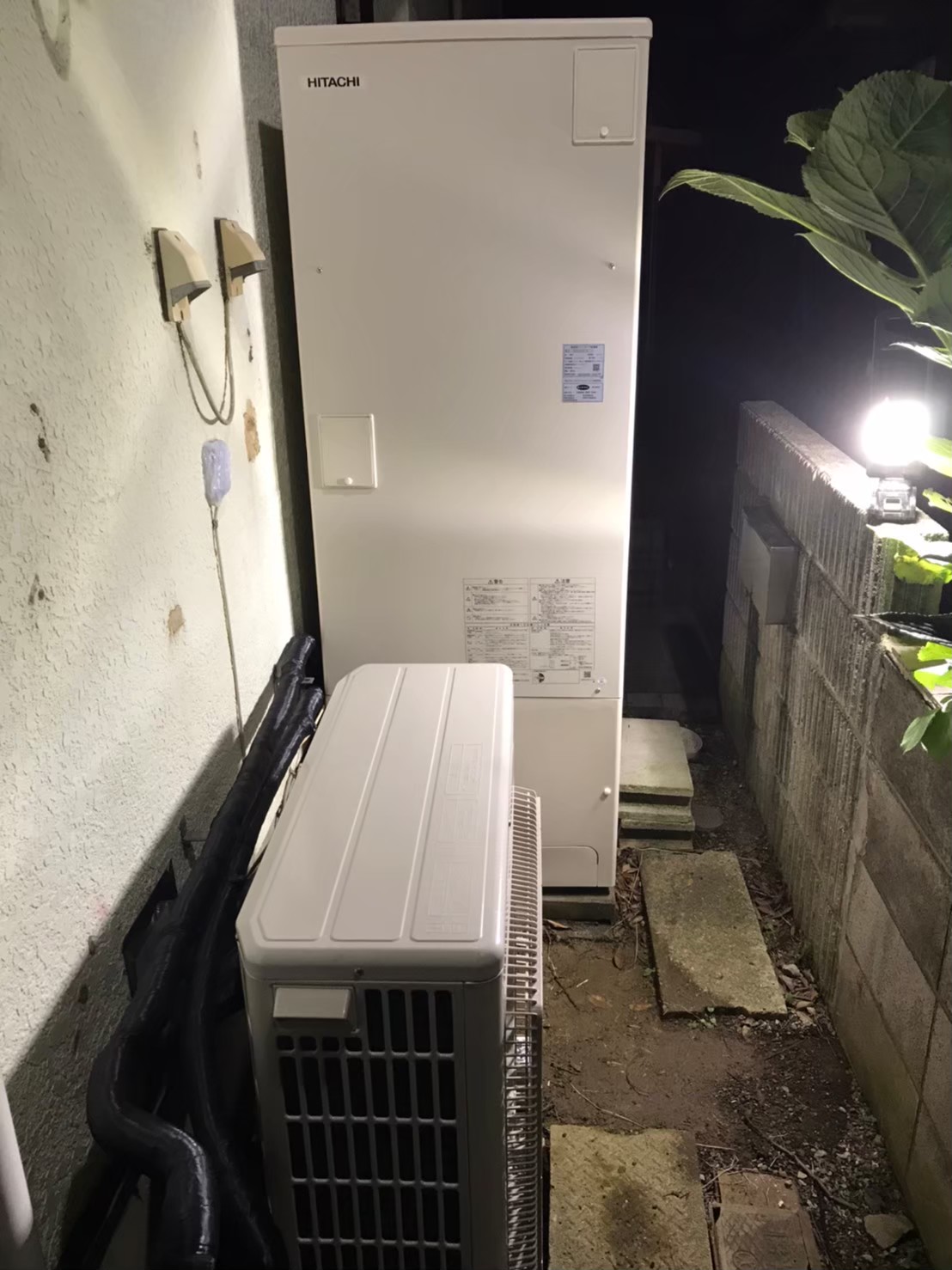 埼玉県春日部市藤塚エコキュート交換工事S様